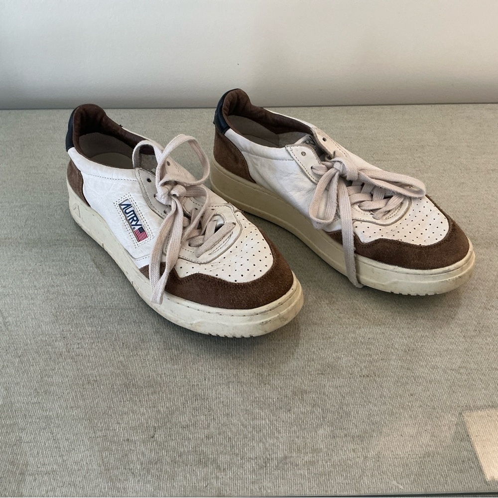 Autry Medalist Sneakers – Women’s EU 41 – White Leather & Brown Suede